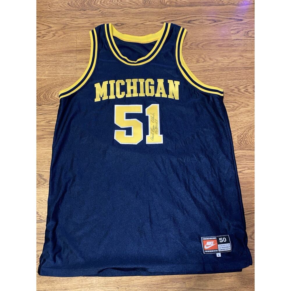 1998 Nike Michigan Wolverines #51 Team Issued Basketball Jersey Size 50